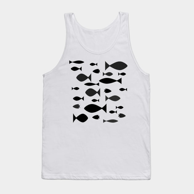 Minimalist fish pattern Tank Top by RENAN1989